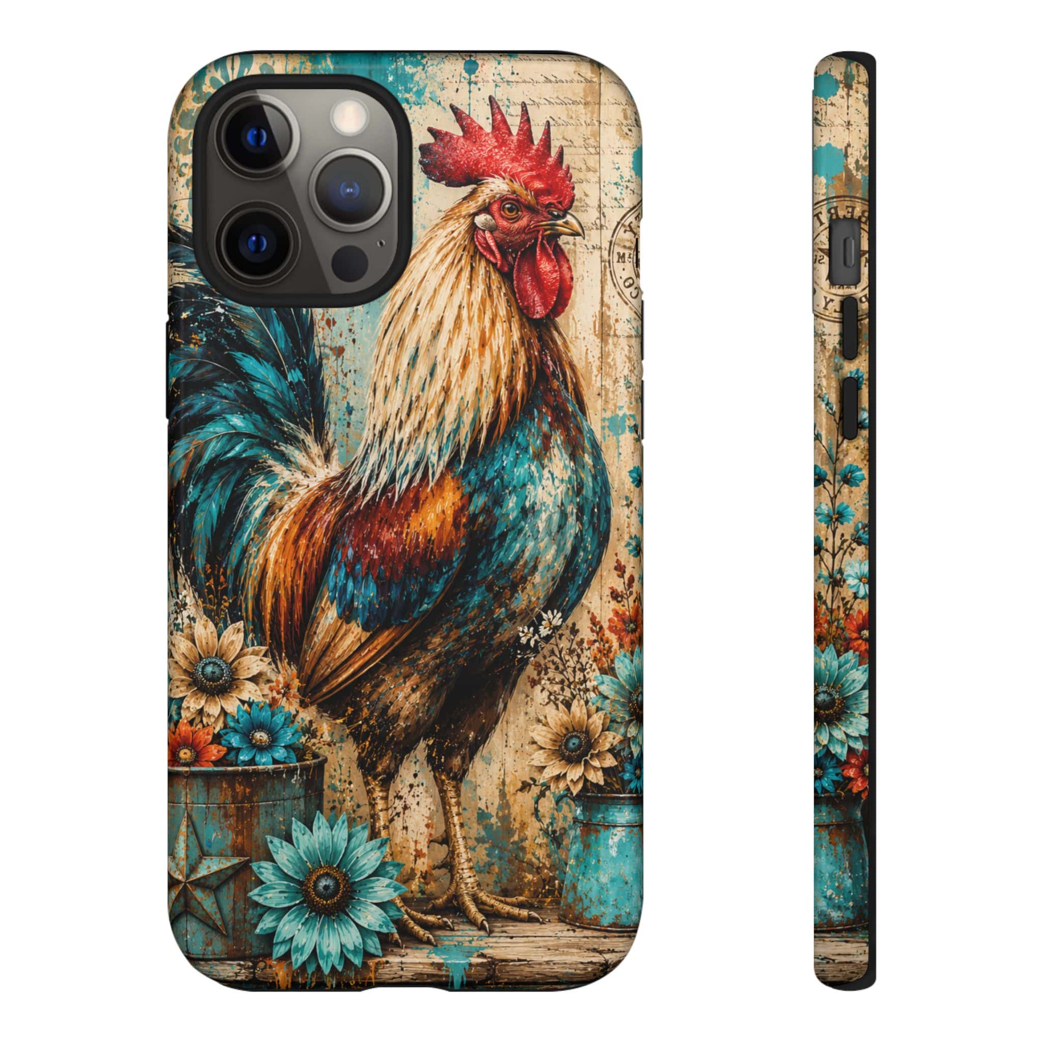 Rustic Farmhouse Rooster Phone Case