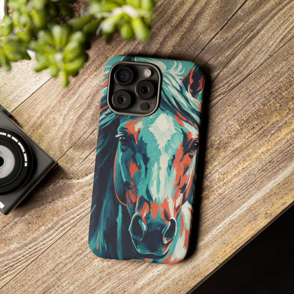 Colorful Horse Head – Turquoise