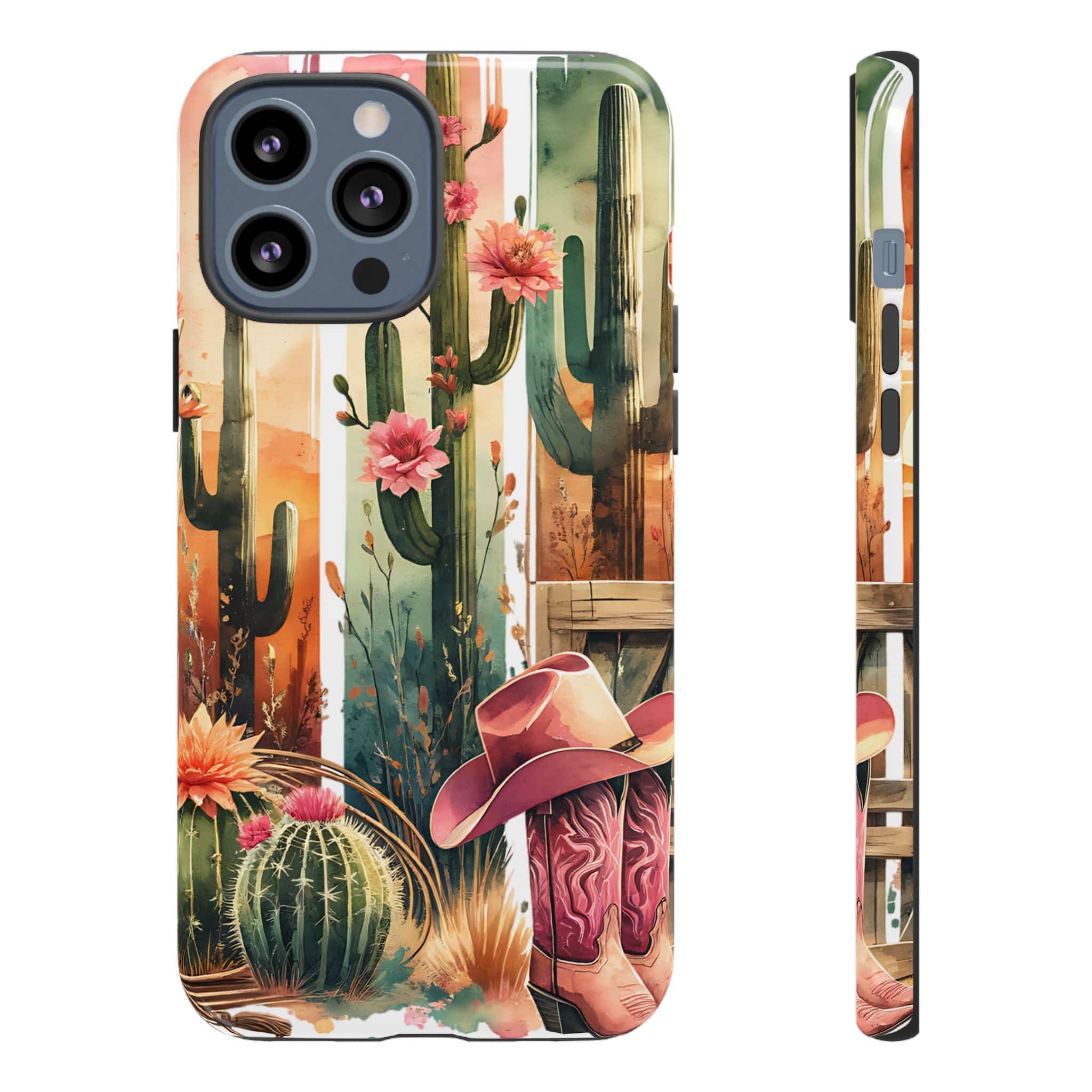 Southwestern Floral Cactus -Tough Case