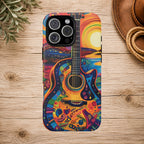 Psychedelic Sunset Guitar Phone Case