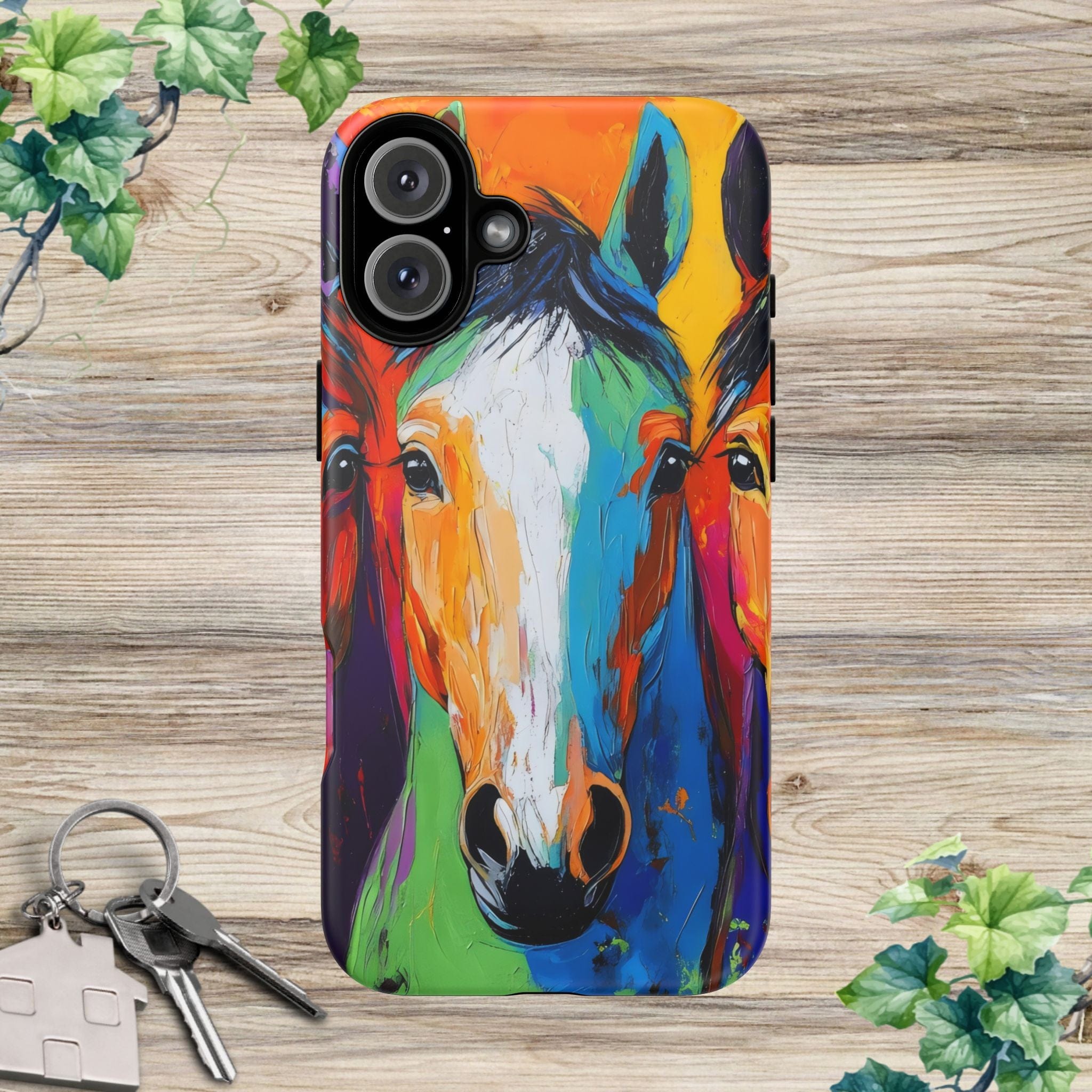 Colorful Horses Head - Phone Case