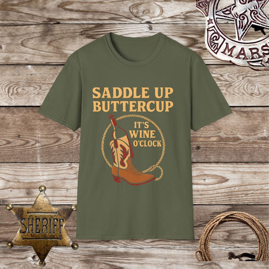 Cowboy Wine O'Clock T-Shirt
