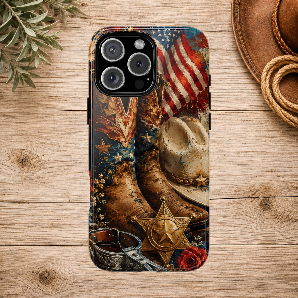 Patriotic Cowgirl Phone Case