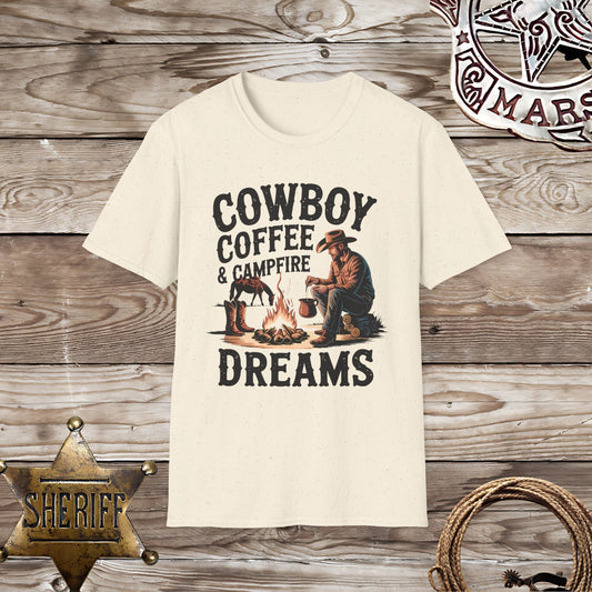 Coffe and Campfire-T-Shirt