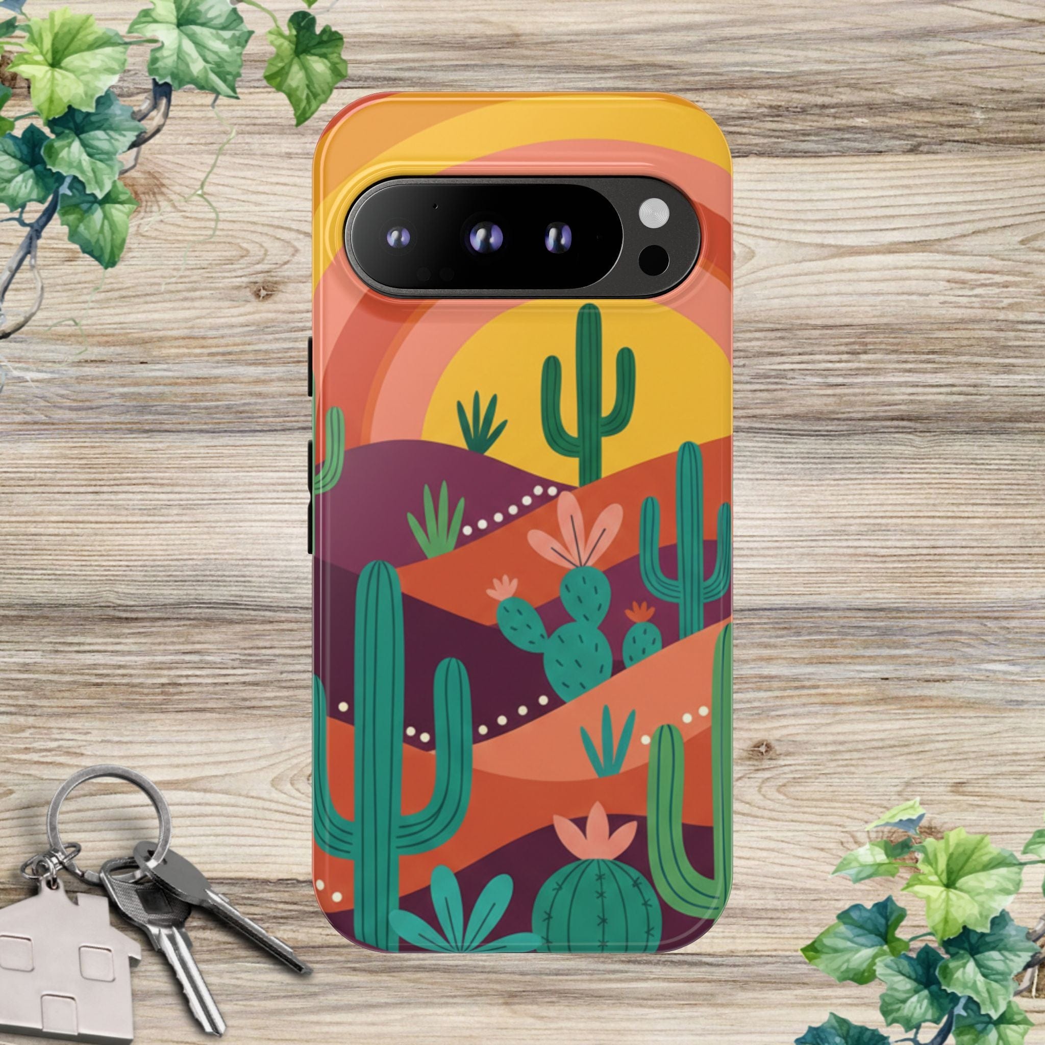 Desert Sunset Cactus Phone Case