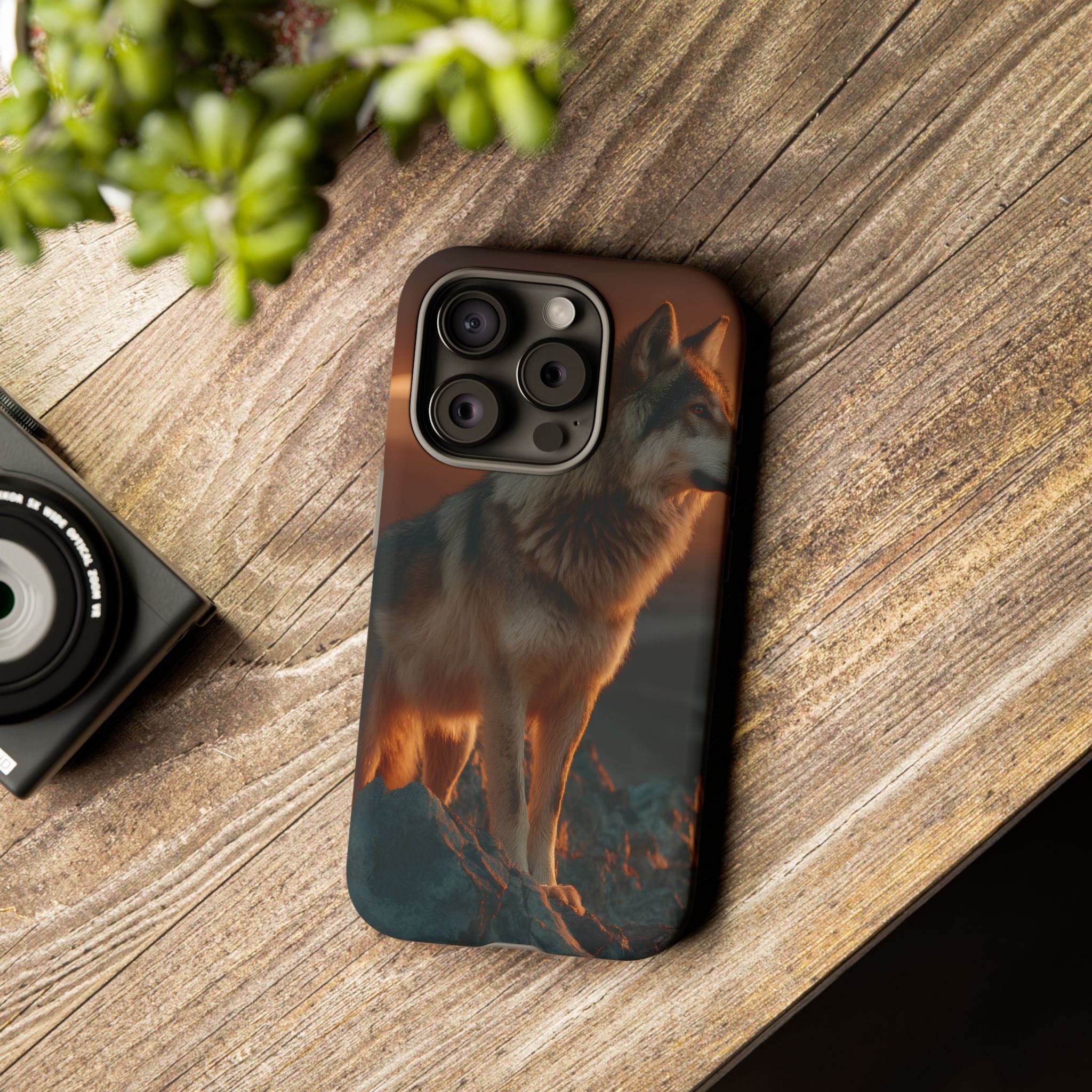 Wolf Sunset Phone Case