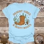 Boho Desert Vibes with Dusty Boots-T-Shirt