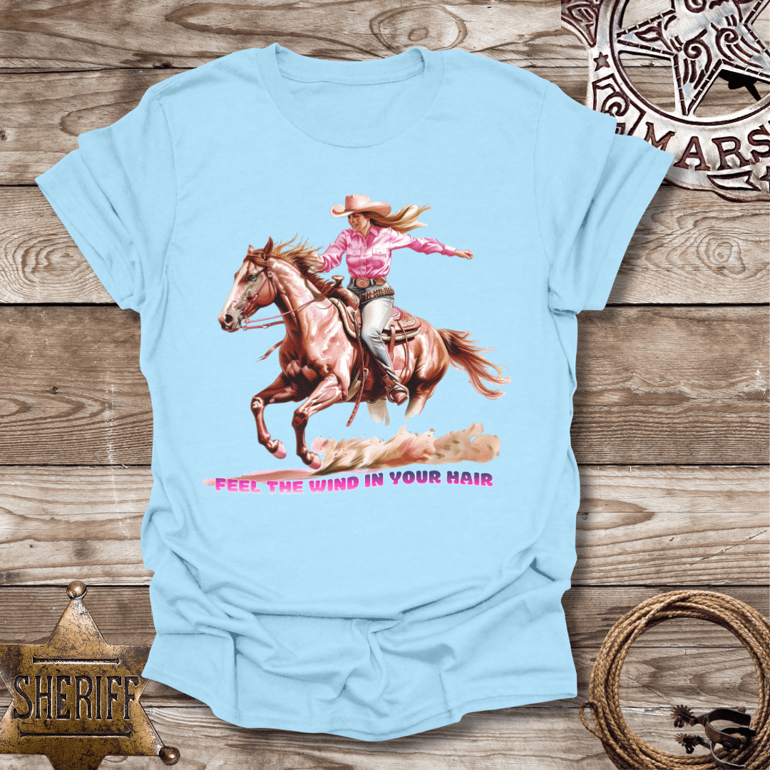 Cowgirl Wind in Your Hair-T-Shirt