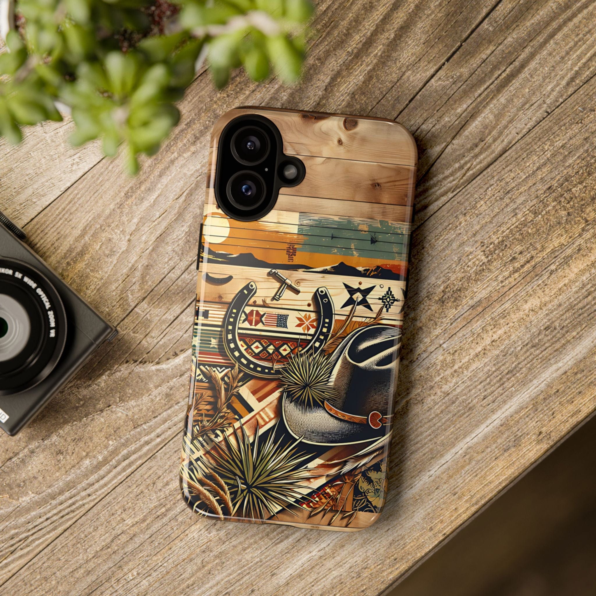 Hat and Horseshoes -Phone Case