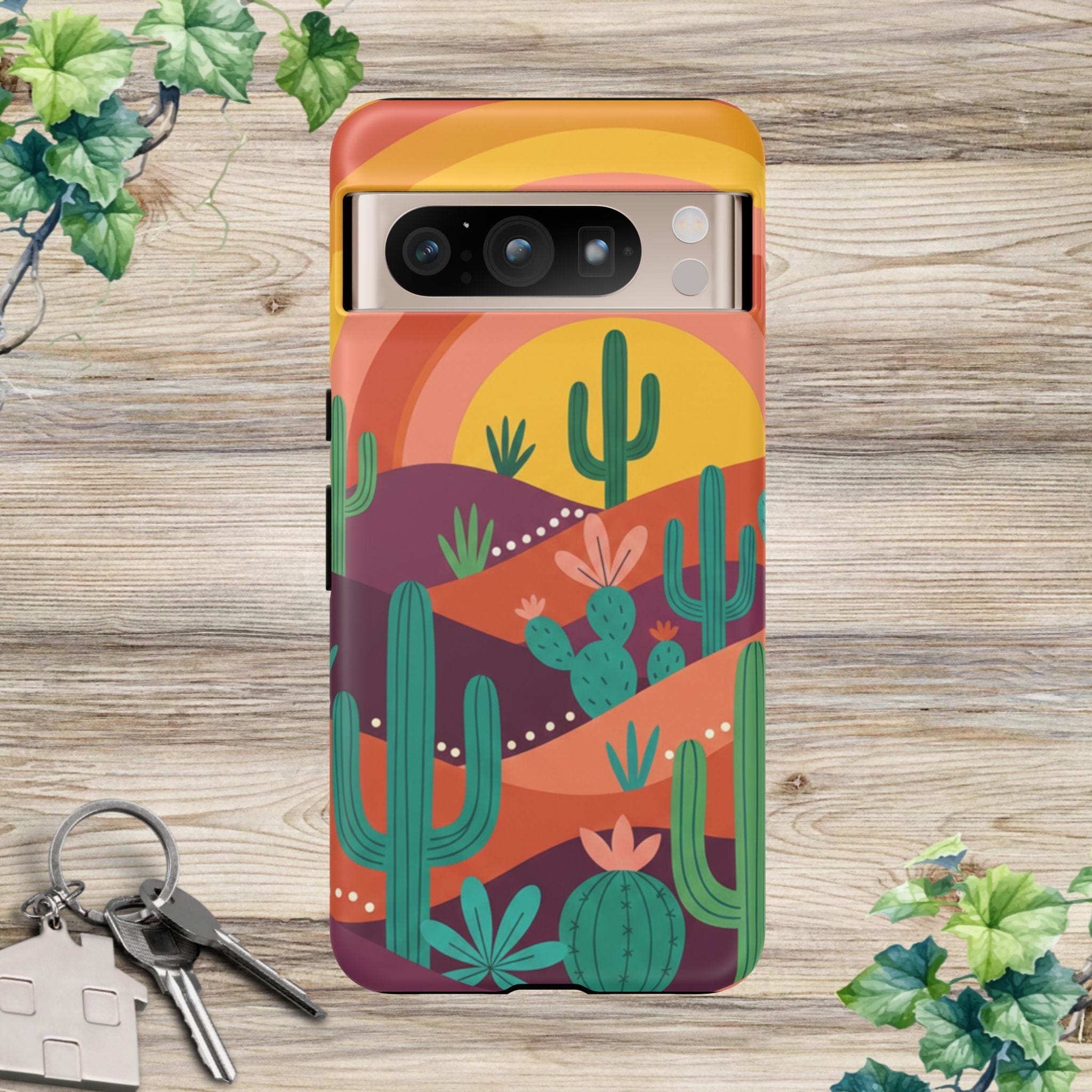 Desert Sunset Cactus Phone Case
