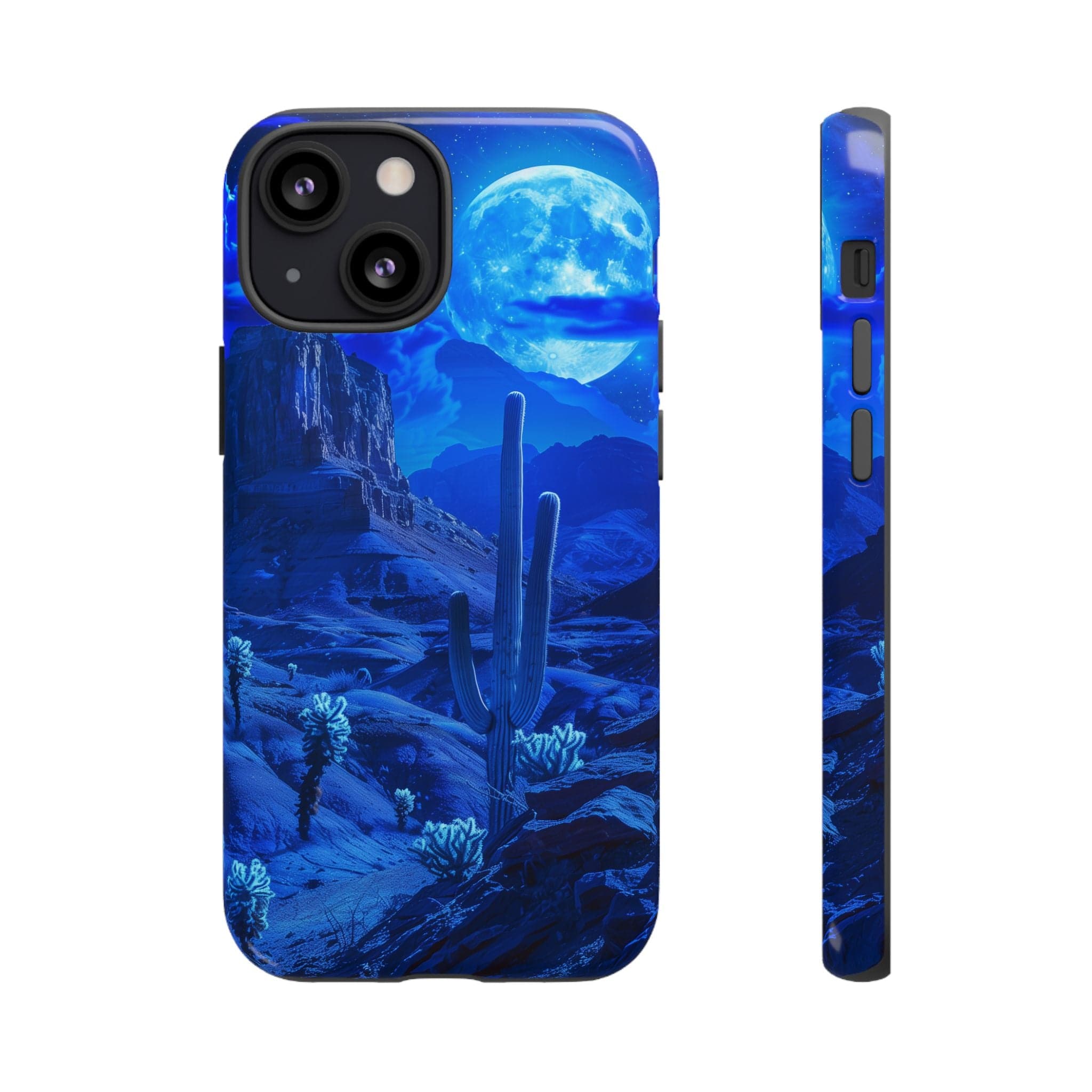 Blue Desert Moon Phone Case