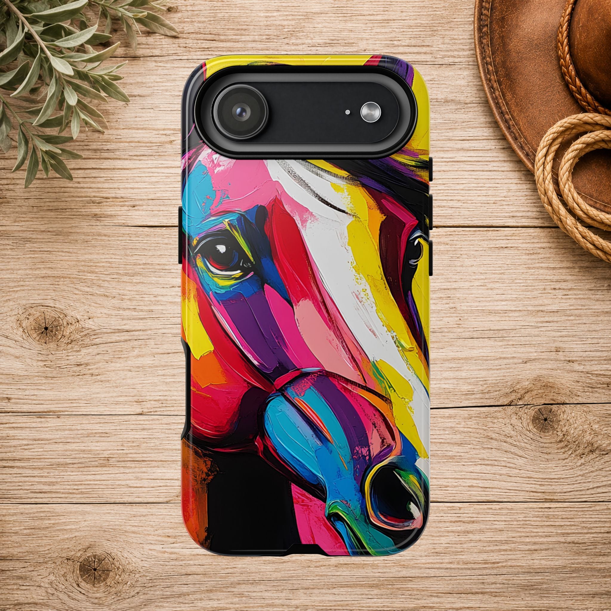 Abstract Colorful Horse Phone Case