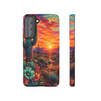 Desert Sunset Bloom Western Phone Case