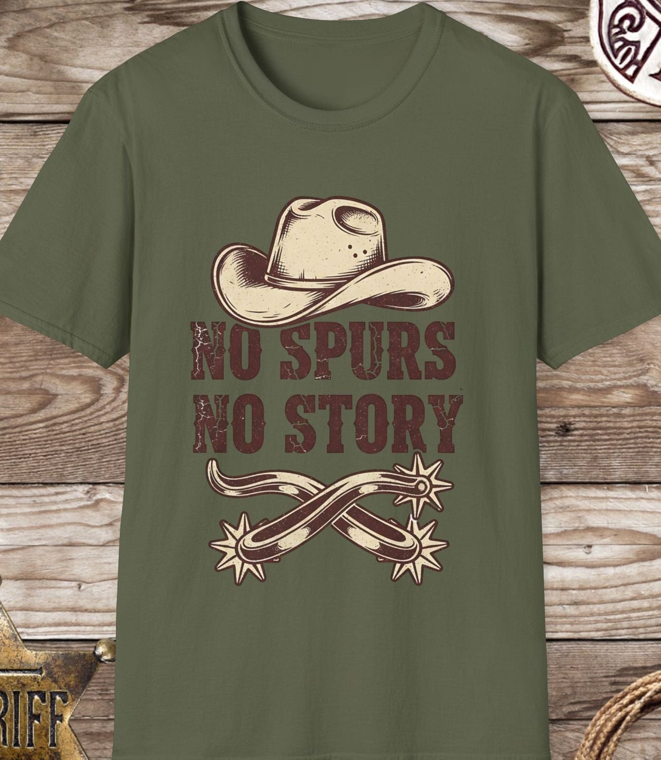 No Spurs No Story -T-Shirt