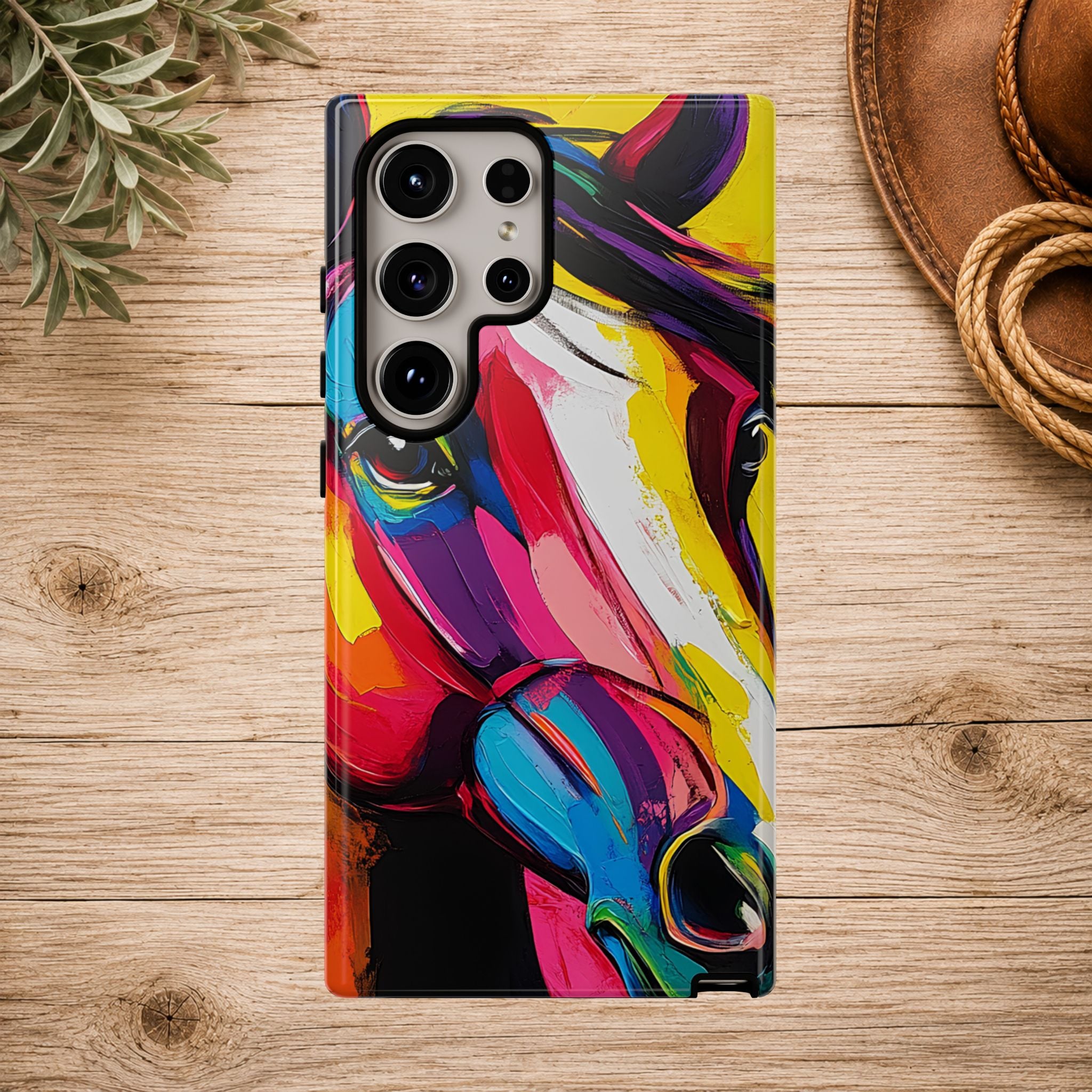 Abstract Colorful Horse Phone Case