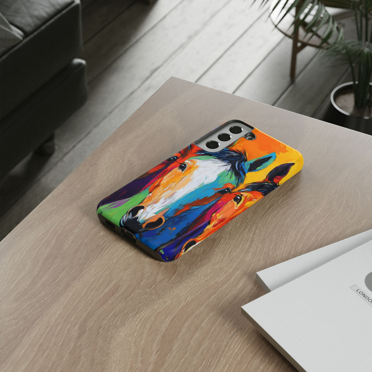 Colorful Horse Head Phone Case