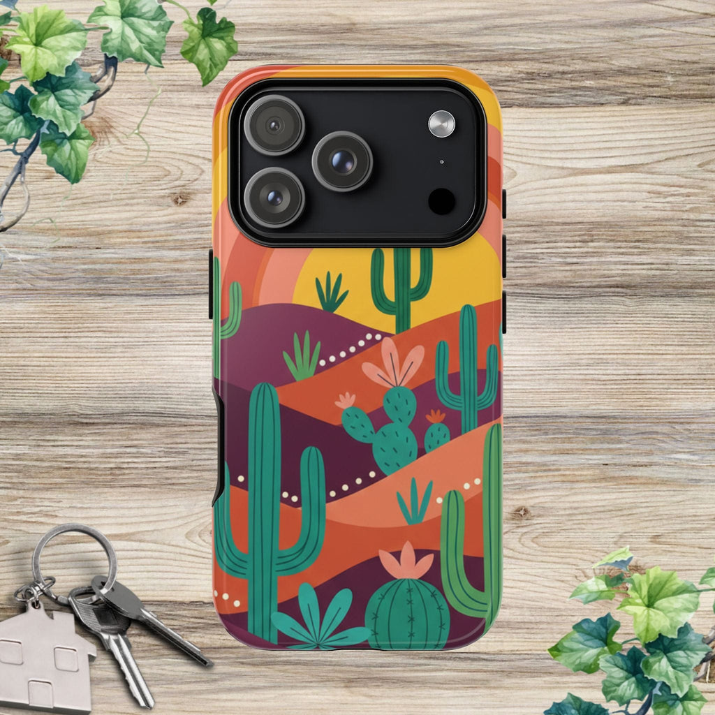 Desert Sunset Cactus Phone Case