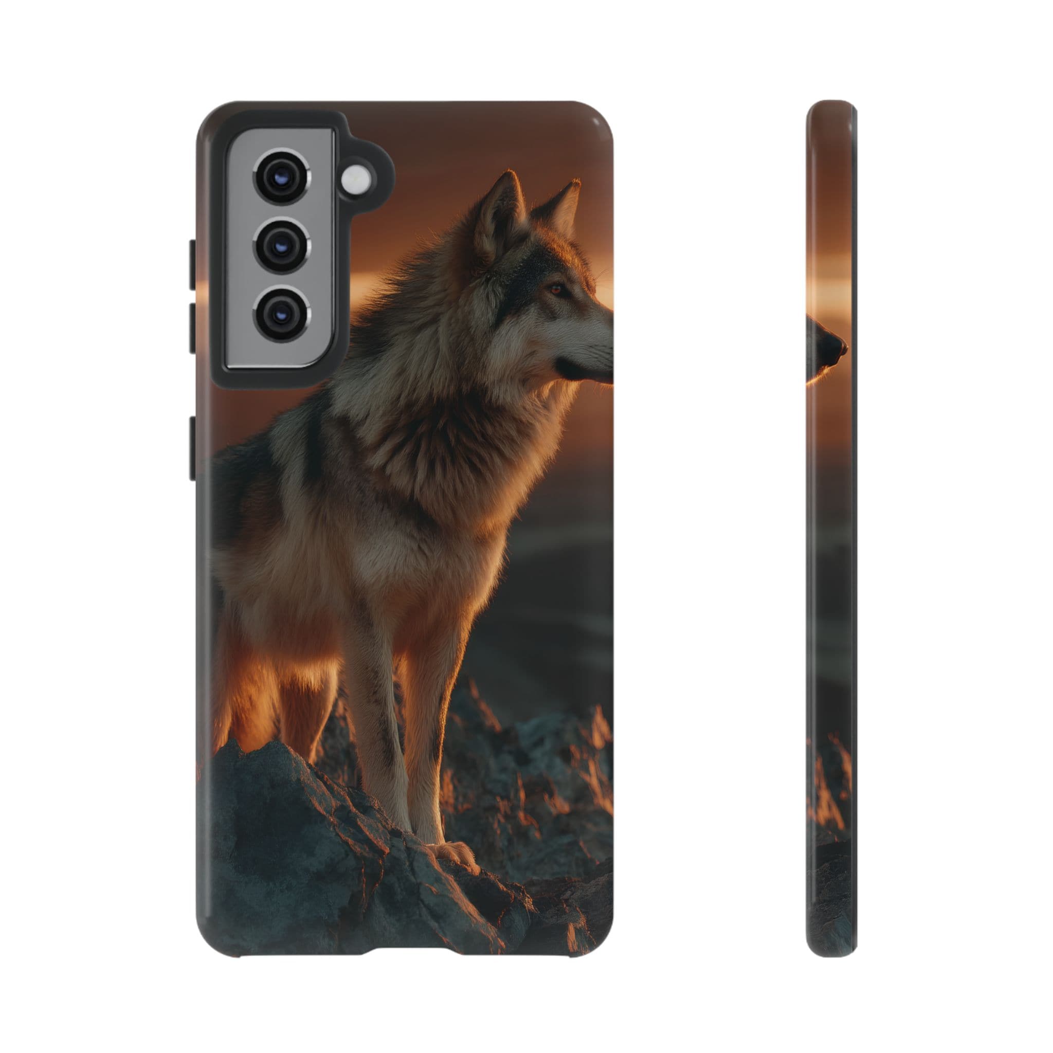 Wolf Sunset Phone Case