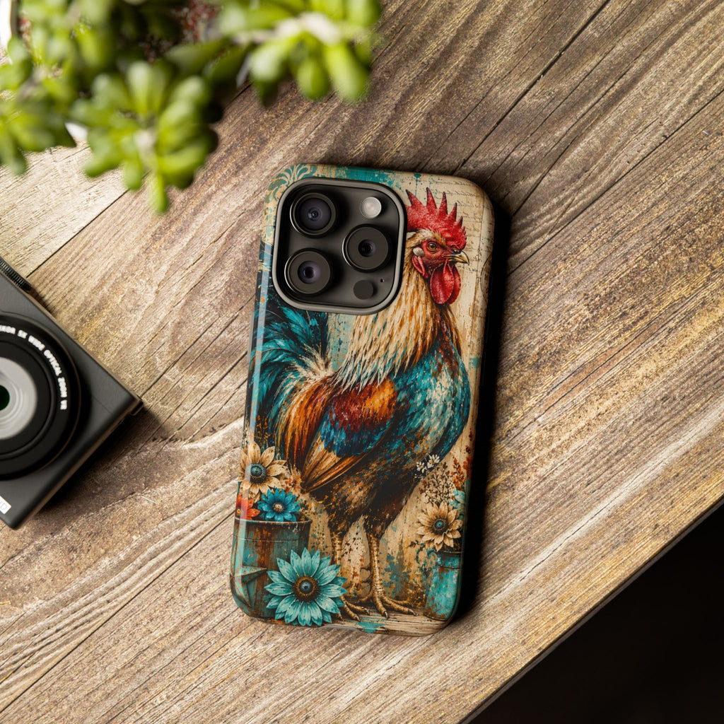 Rustic Farmhouse Rooster Phone Case