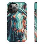 Colorful Horse Head – Turquoise