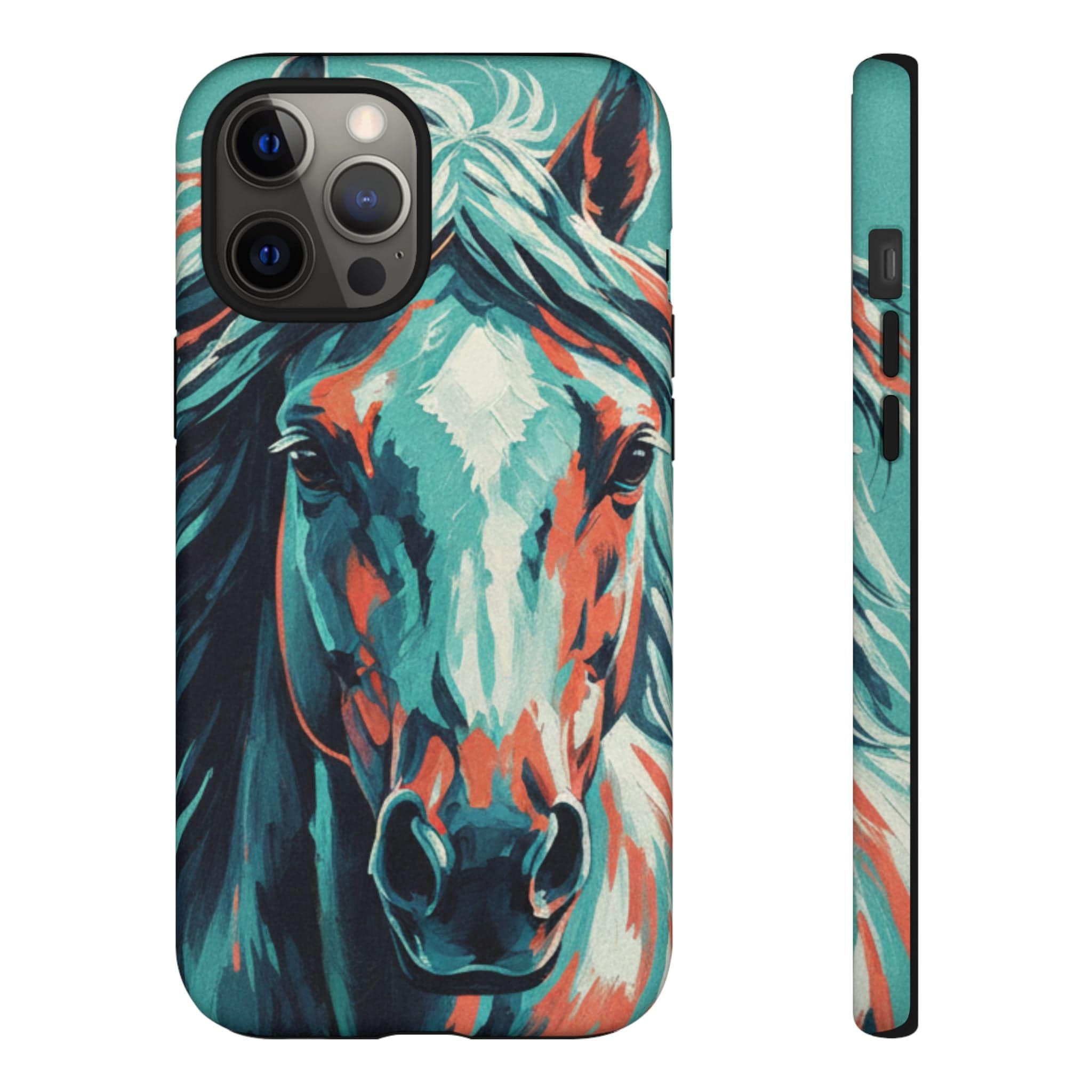 Colorful Horse Head – Turquoise