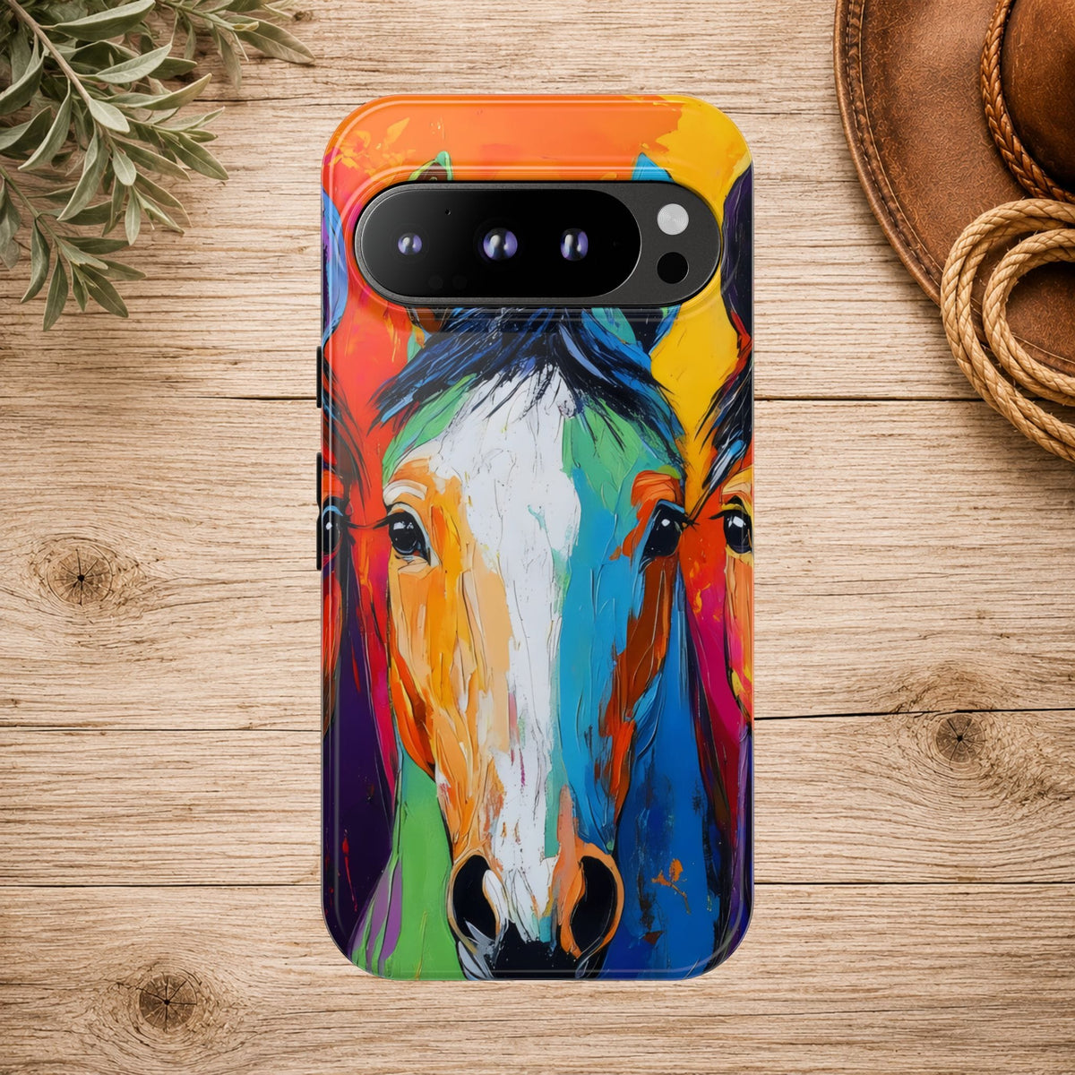 Colorful Horse Head Phone Case