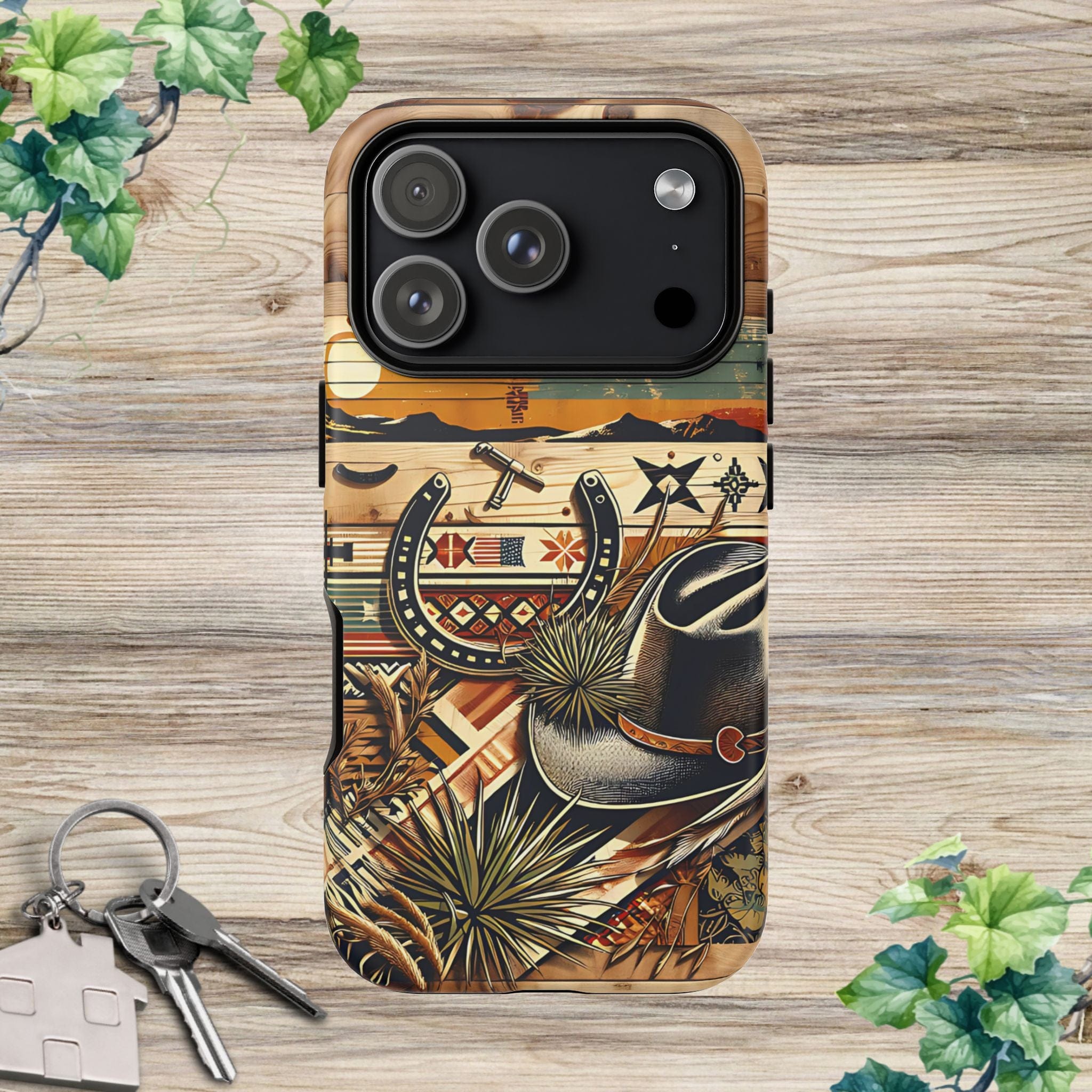 Hat and Horseshoes -Phone Case