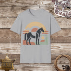 Retro Sunset Horse T-Shirt