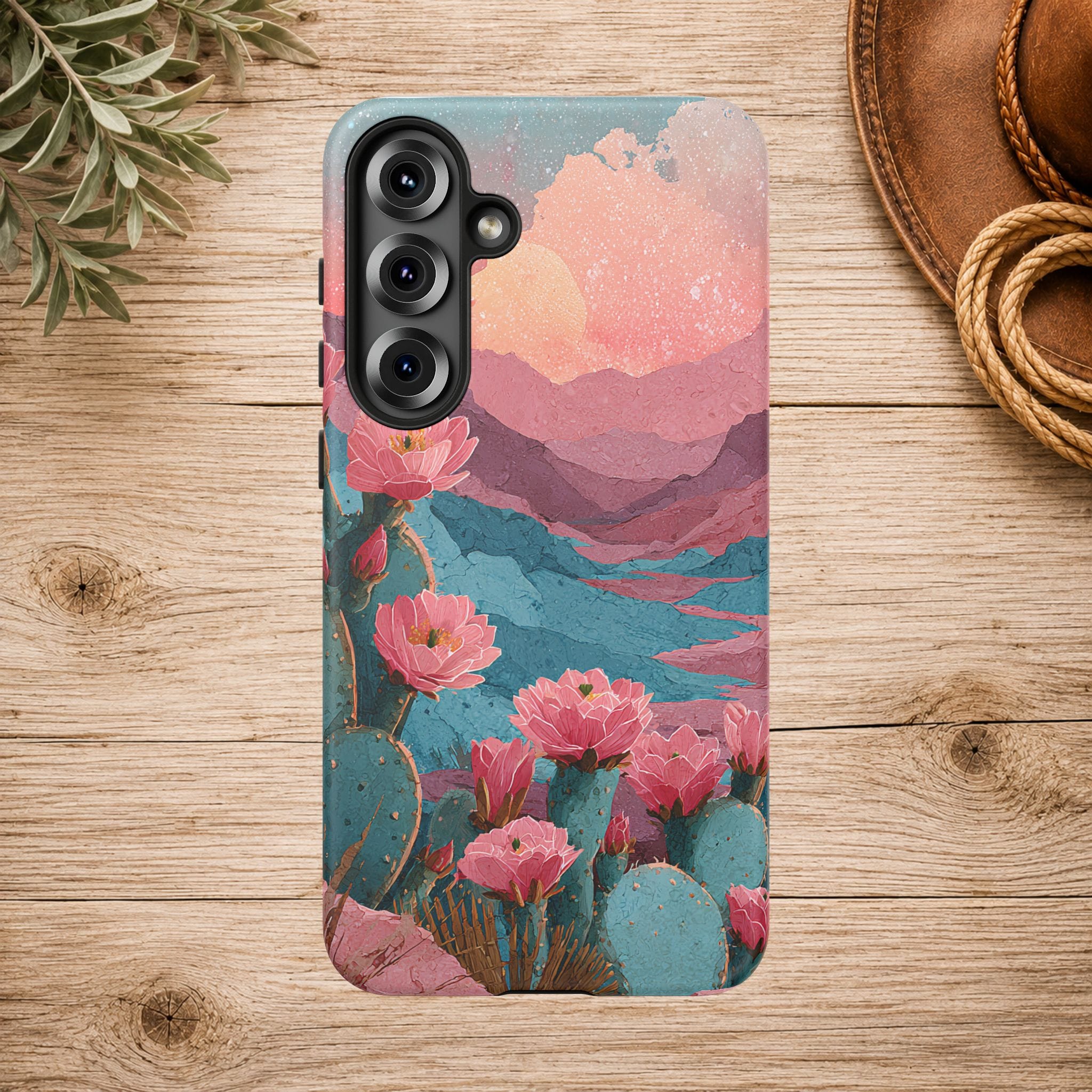 Desert Bloom Sunset Phone Case
