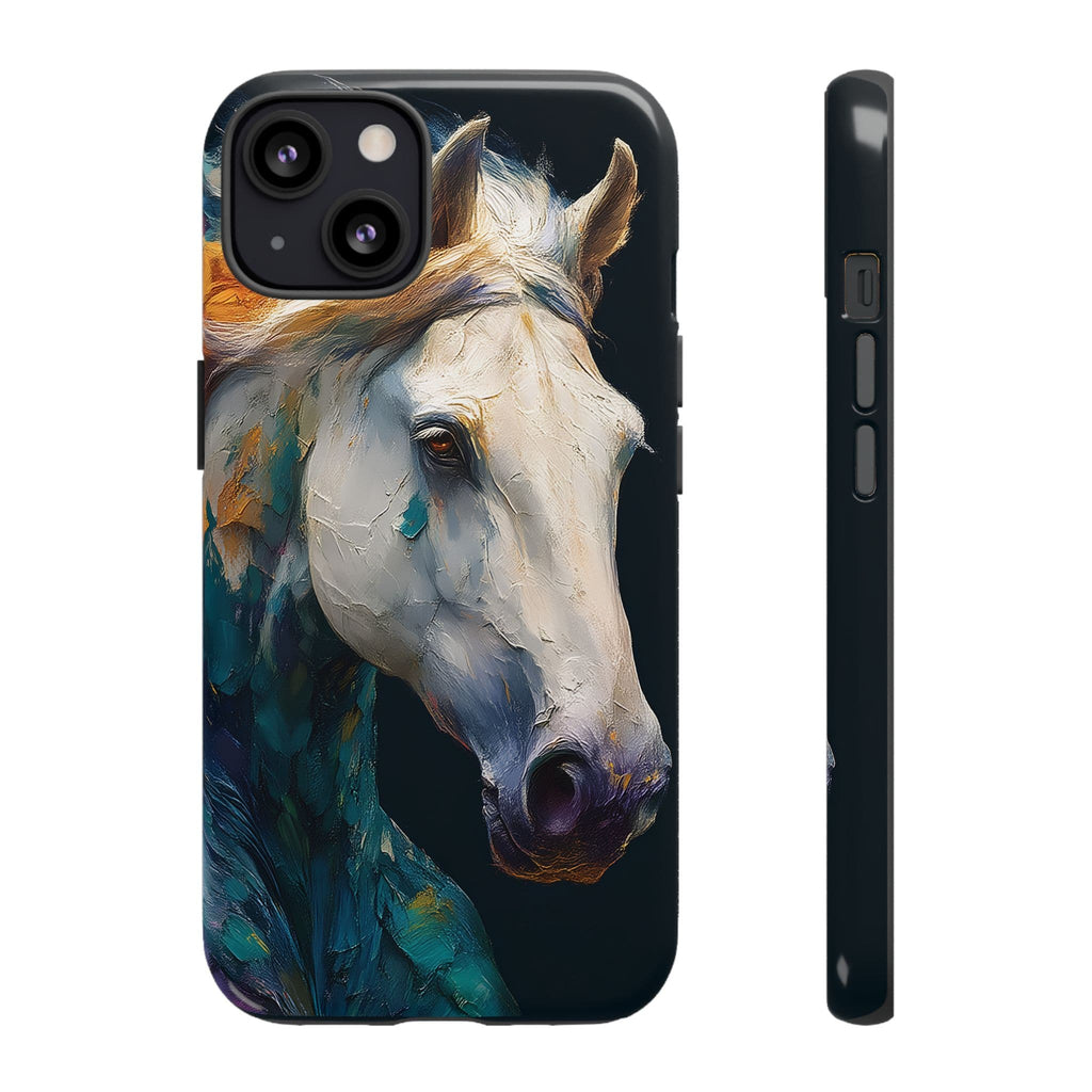 White Horse Art Phone Case