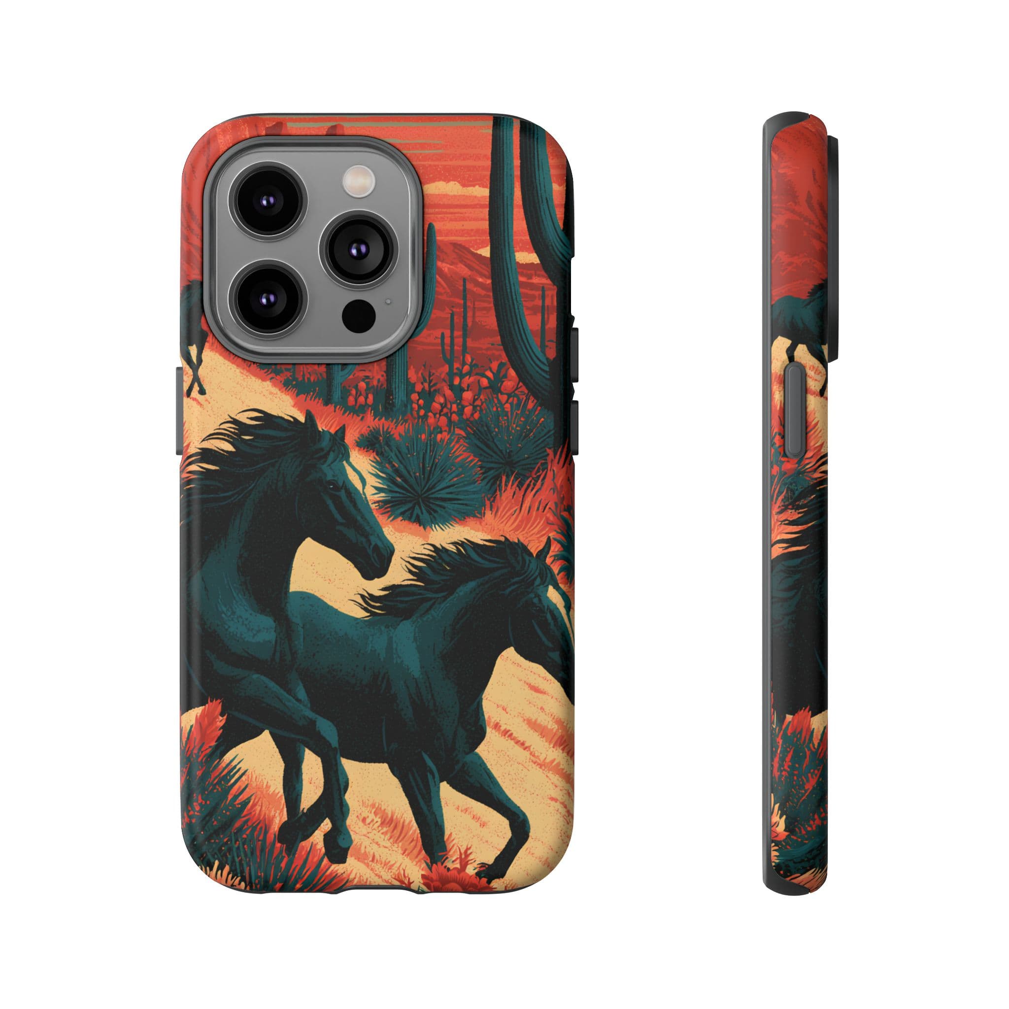 Desert Run Wild Horse Phone Case