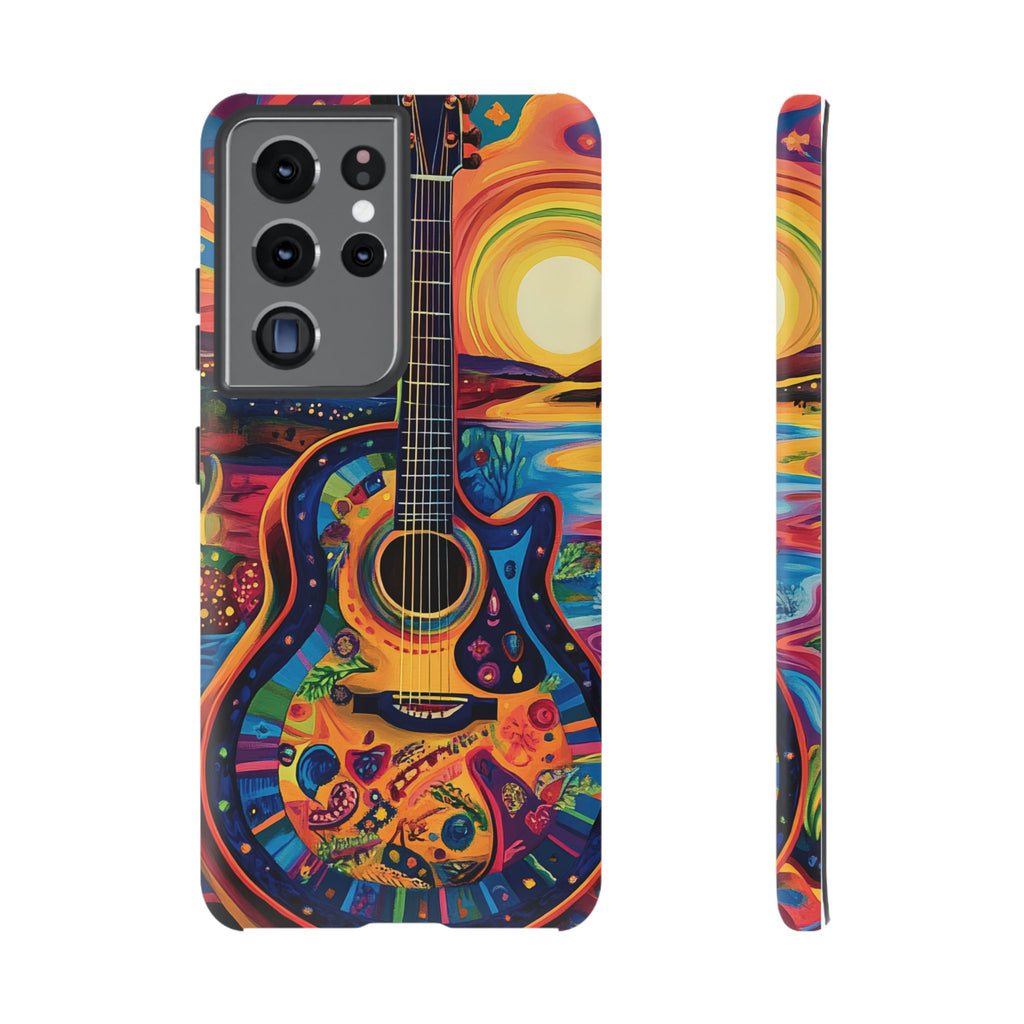 Psychedelic Sunset Guitar Phone Case