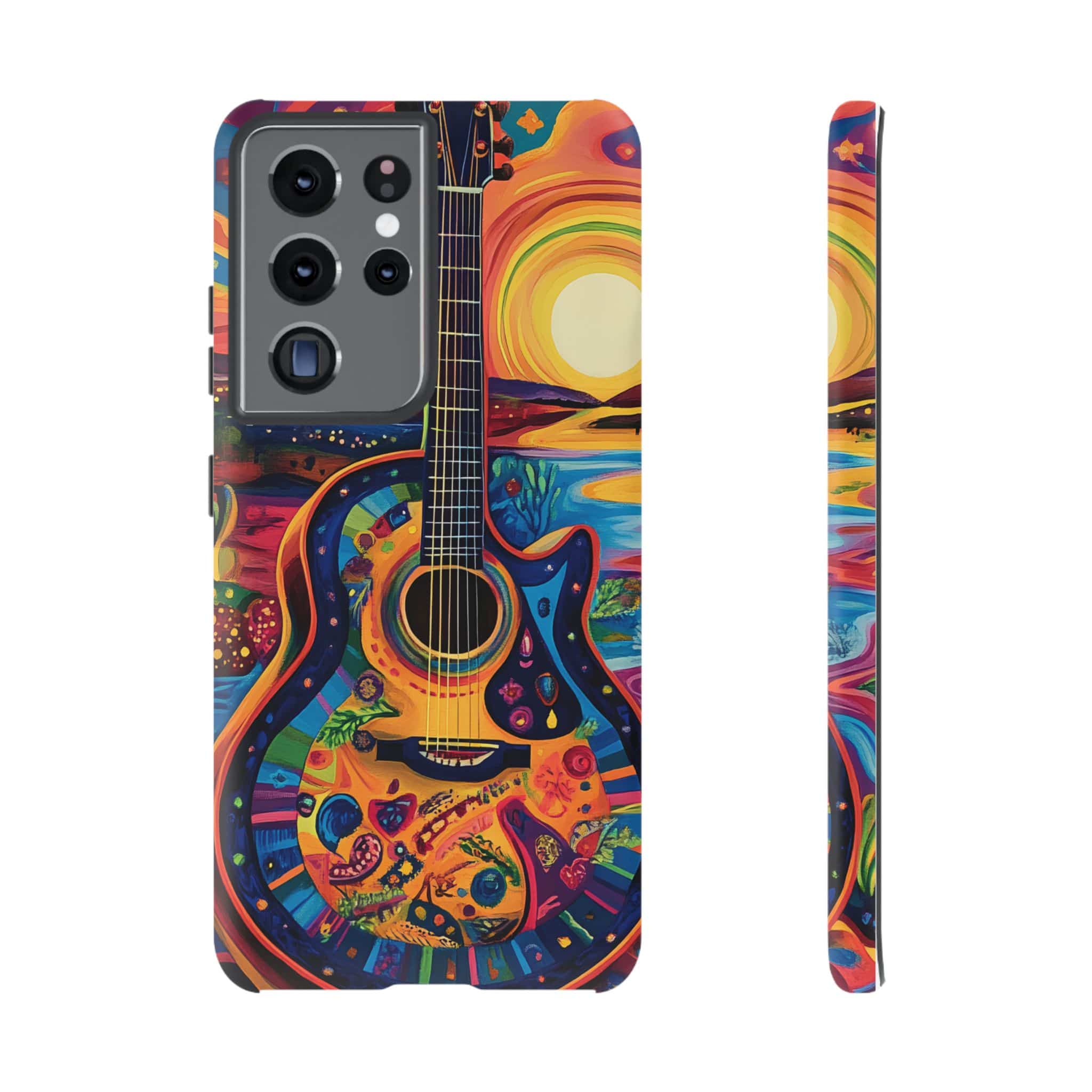 Psychedelic Sunset Guitar Phone Case