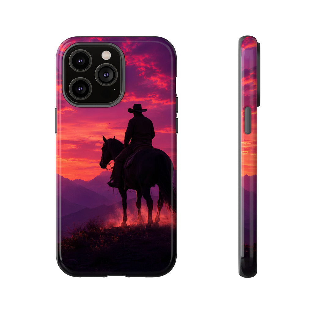 Cowboy Sunset Horseback Phone Case