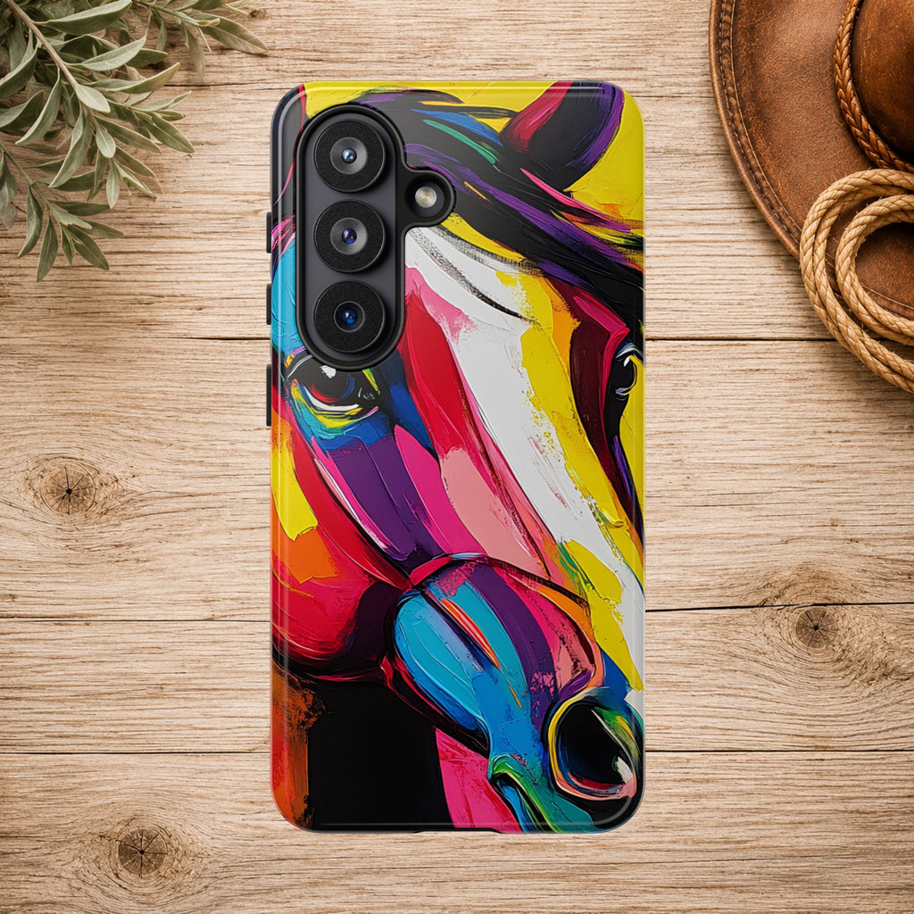 Abstract Colorful Horse Phone Case
