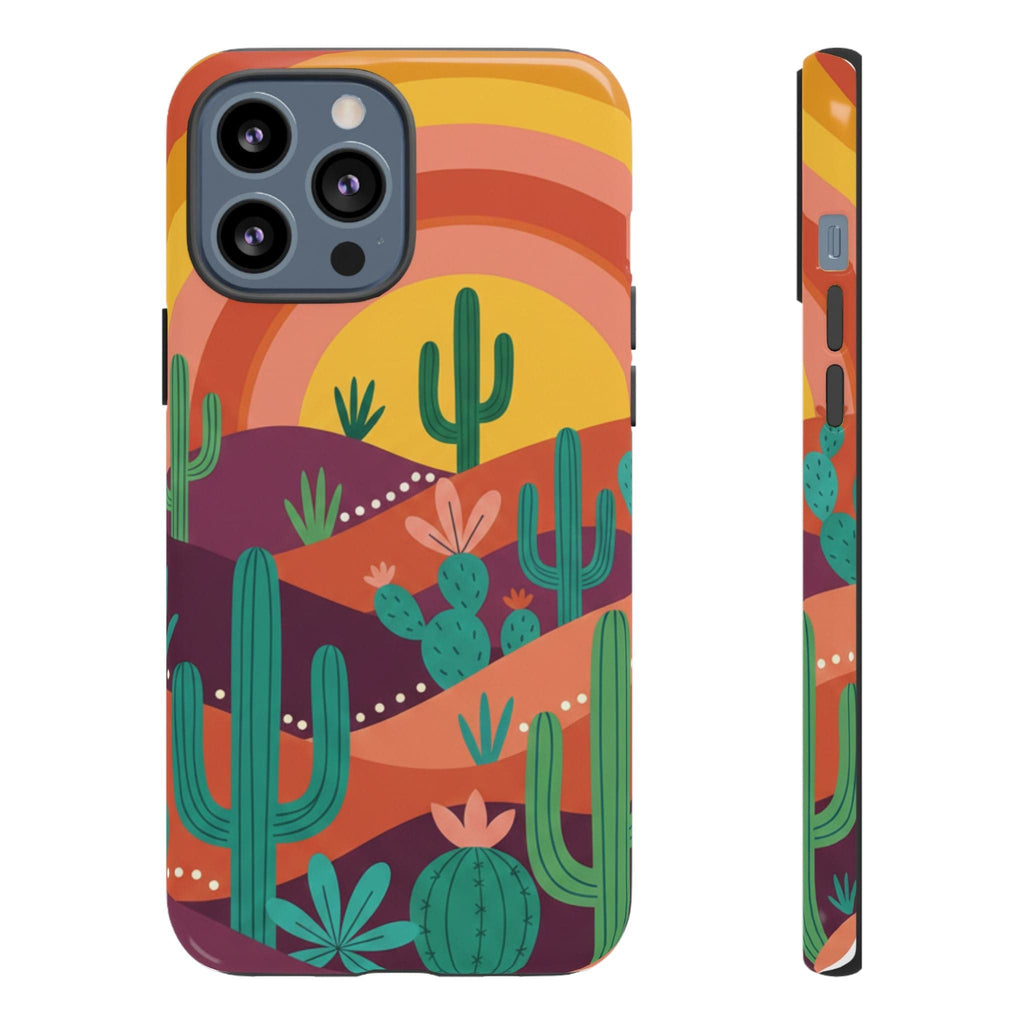 Desert Sunset Cactus Phone Case