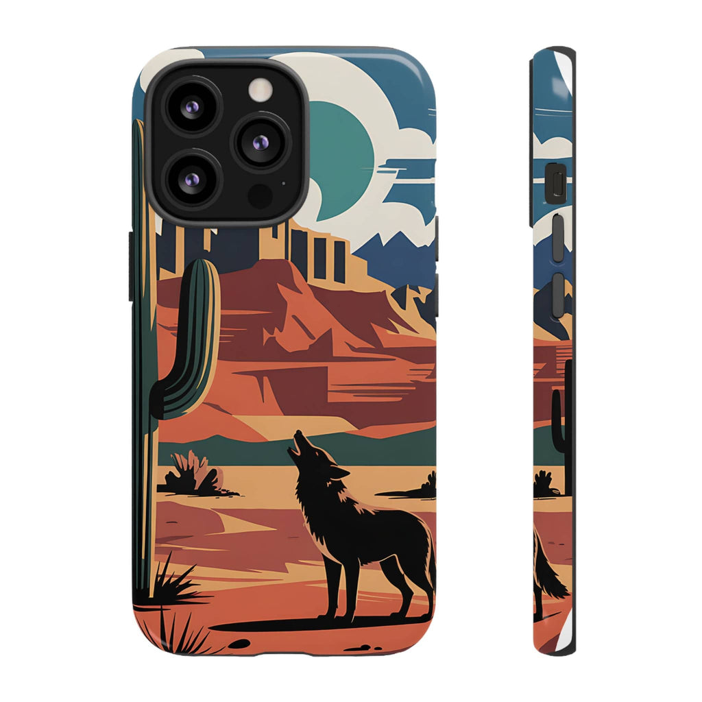 Mountain and Wolf -Phone Case
