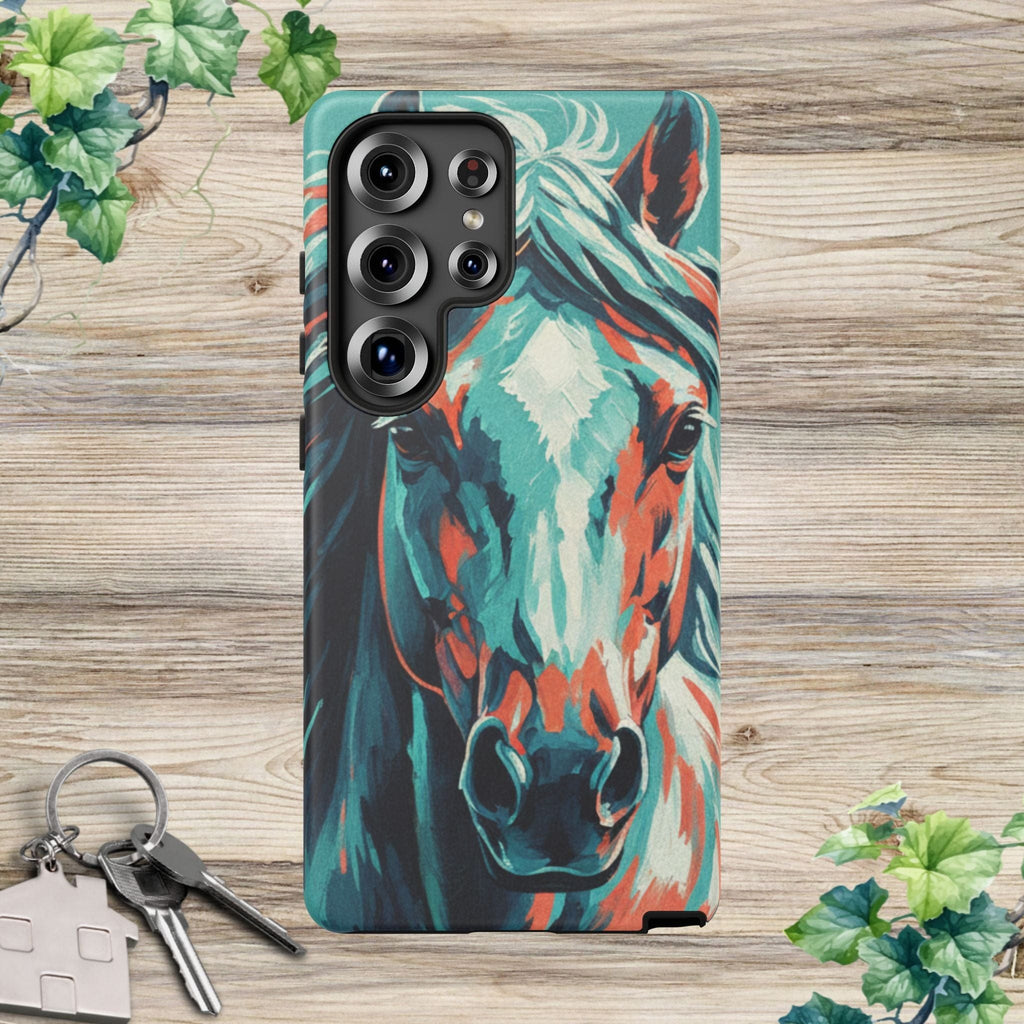 Colorful Horse Head – Turquoise