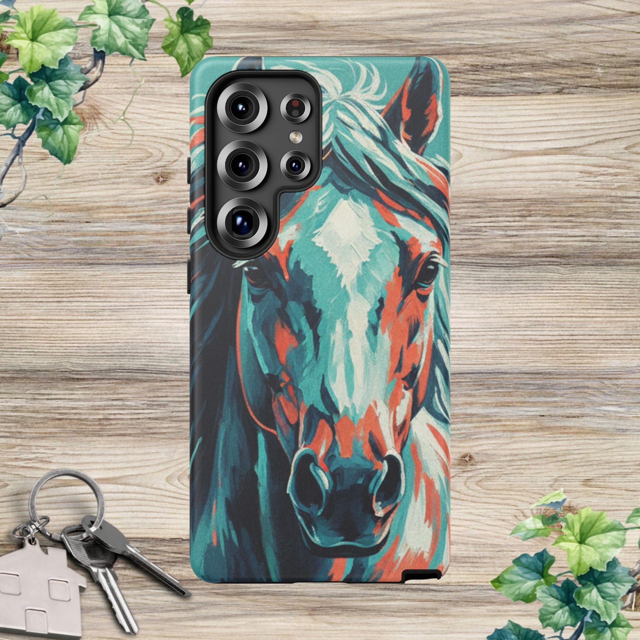 Colorful Horse Head – Turquoise