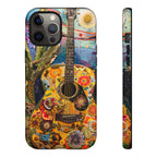Floral Guitar- Phone Case