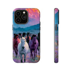 Wild Horses Sunset Mountain Phone Case