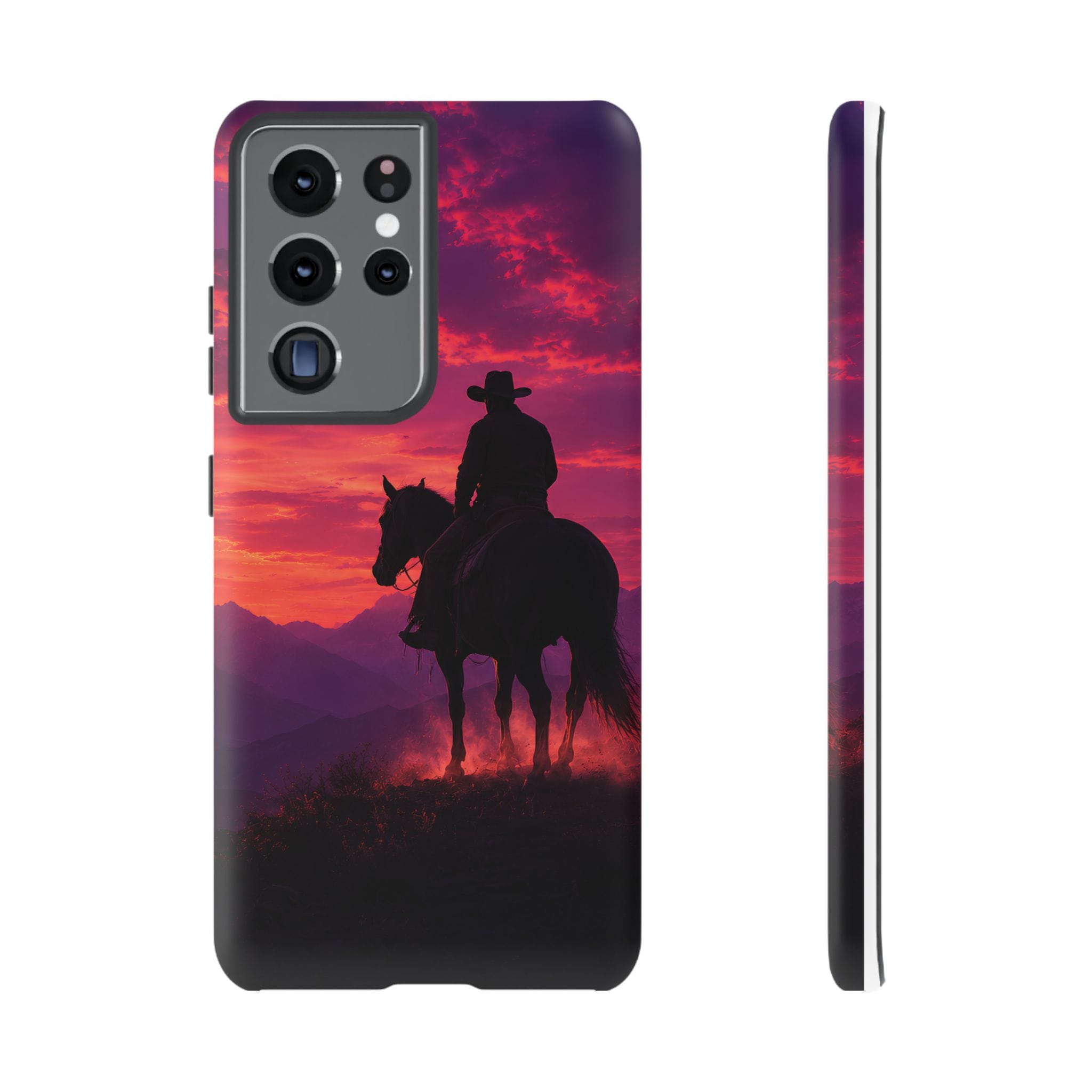 Cowboy Sunset Horseback Phone Case