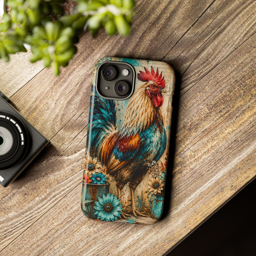 Rustic Farmhouse Rooster Phone Case