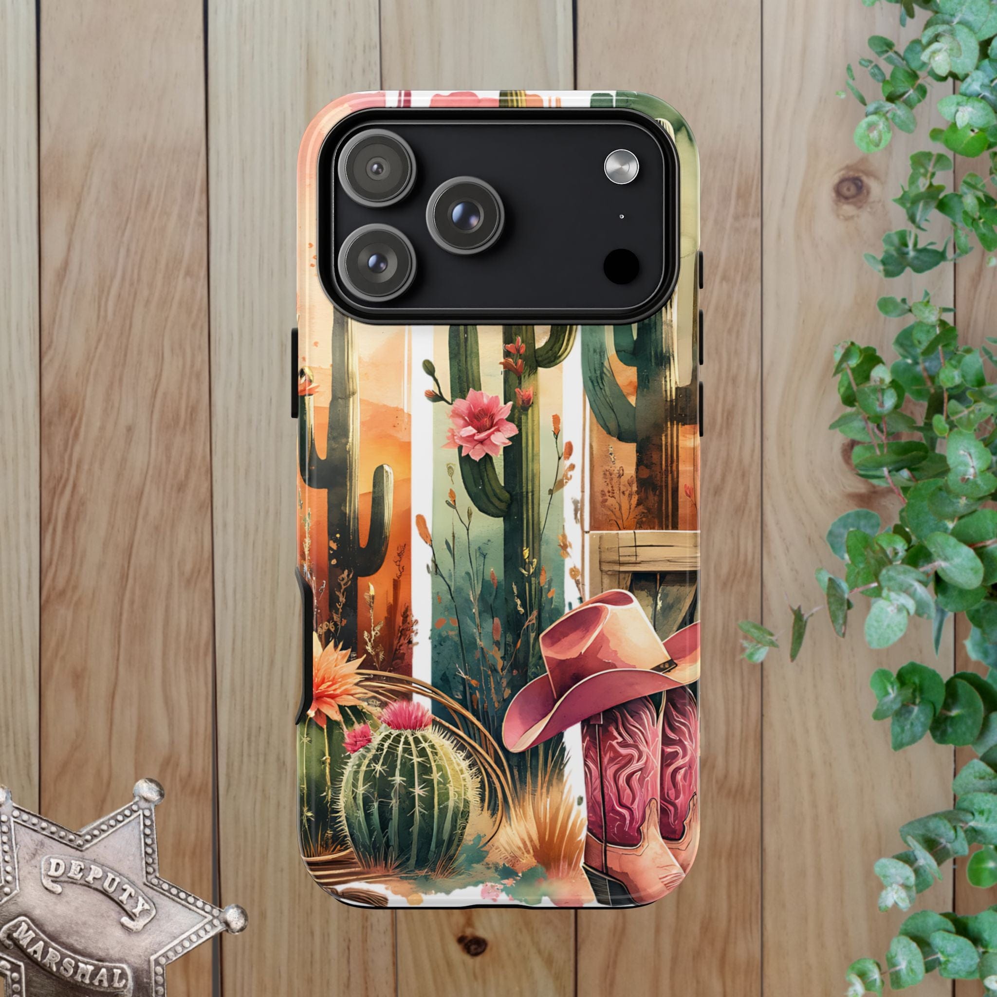 Southwestern Floral Cactus -Tough Case