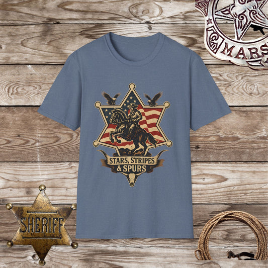 Vintage Stars, Stripes & Spurs T-Shirt