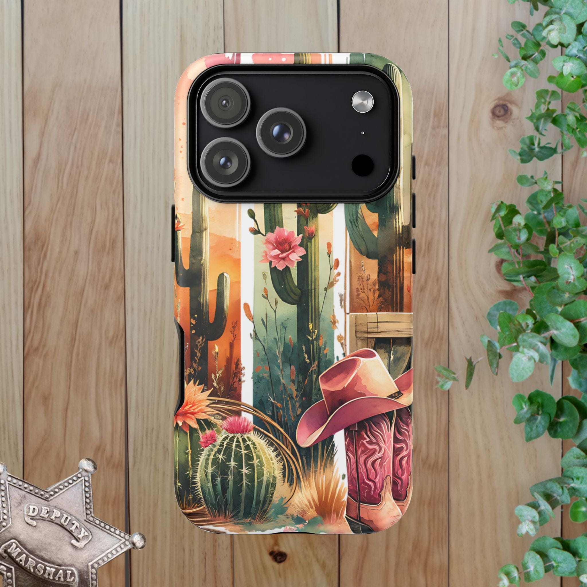 Southwestern Floral Cactus -Tough Case
