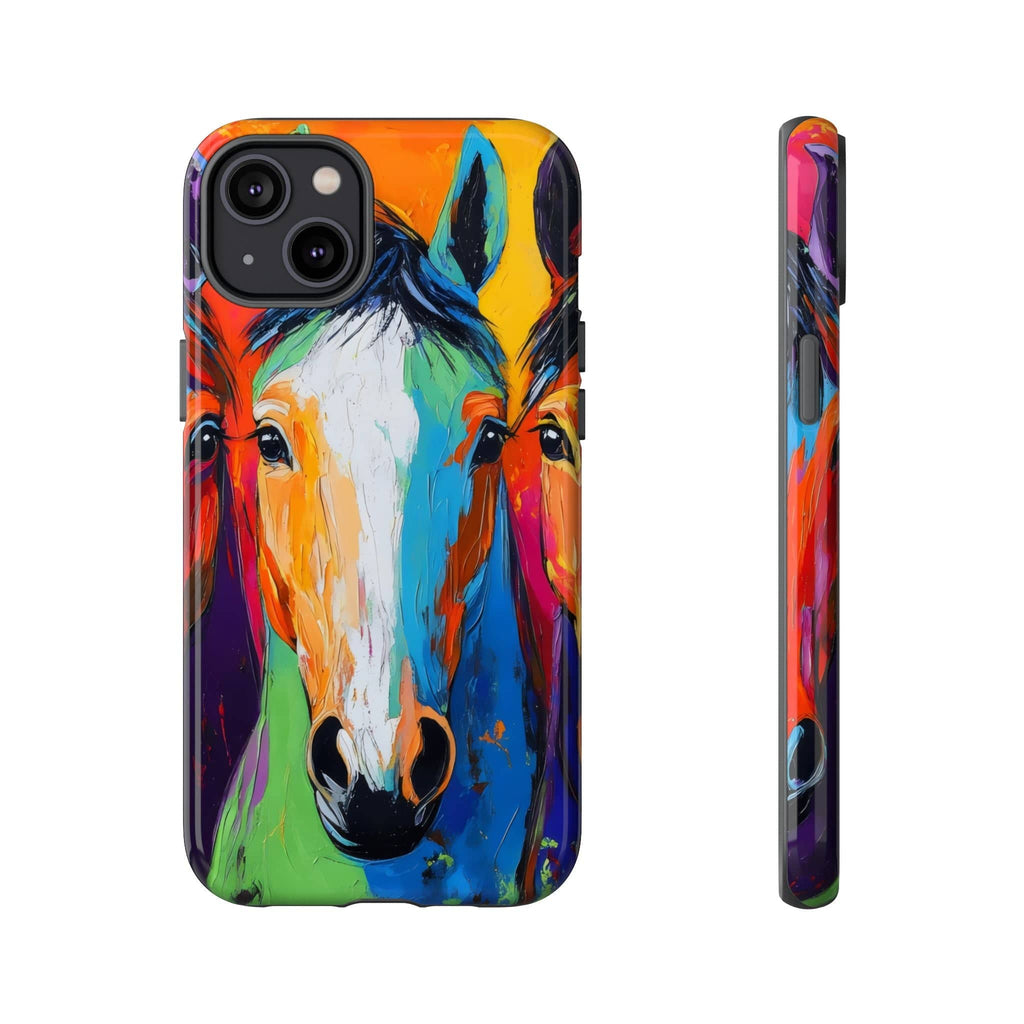 Colorful Horses Head - Phone Case