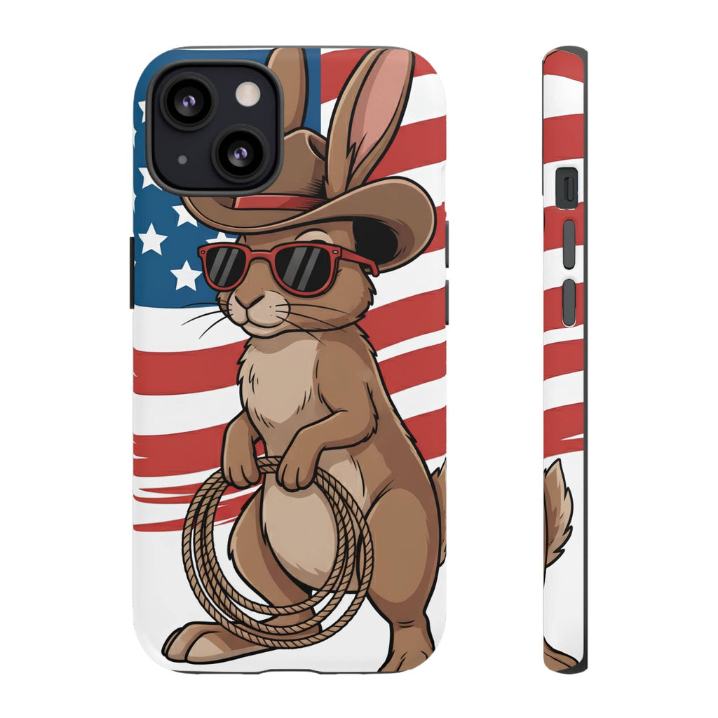 Patriotic Cowboy Bunny Phone Case