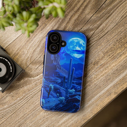 Blue Desert Moon Phone Case