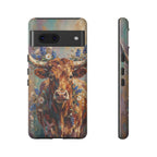 Texas Bluebonnet Longhorn Phone Case